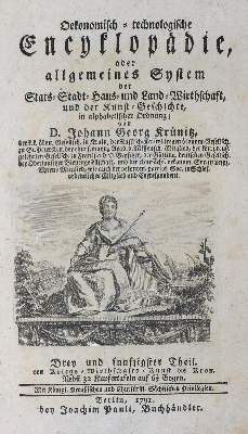 Große Abbildung Nr.1: 141-1869 Krünitz,J.G.: (Verschiedene Länder - Geschichte)