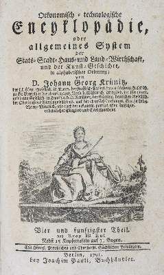 Große Abbildung Nr.1: 141-1870 Krünitz,J.G.: (Verschiedene Länder - Geschichte)