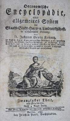 Große Abbildung Nr.1: 141-1875 Krünitz,J.G.: (Verschiedene Länder - Geschichte)
