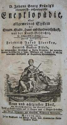 Große Abbildung Nr.1: 141-1881 Krünitz,J.G.: (Verschiedene Länder - Geschichte)