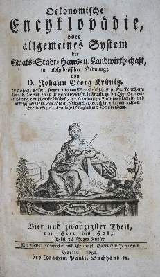 Große Abbildung Nr.1: 141-1887 Krünitz,J.G.: (Verschiedene Länder - Geschichte)