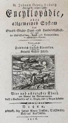 Große Abbildung Nr.1: 141-1895 Krünitz,J.G.: (Verschiedene Gebiete - Varia, Manufakturen und Fabriken)
