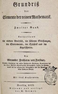 Große Abbildung Nr.1: 141-1903 Fortunatus a Brixia,P.F.: (Verschiedene Gebiete - Varia, Mathematik)