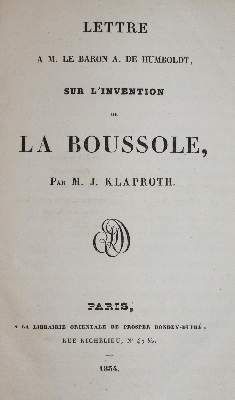 Große Abbildung Nr.1: 141-1933 Klaproth,(J.).: (Verschiedene Gebiete - Varia, Physik)