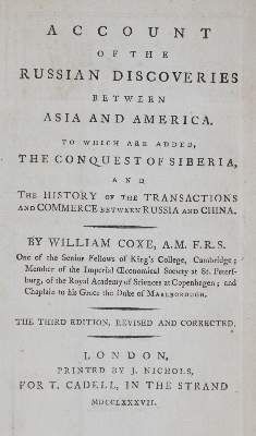 Große Abbildung Nr.1: 141-1988 Coxe,W.: (Amerika)