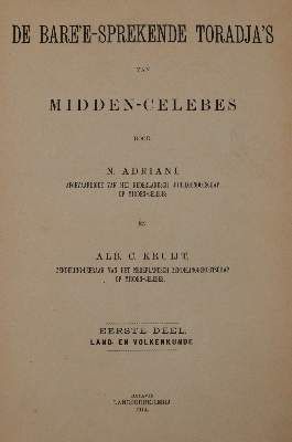 Große Abbildung Nr.1: 141-2013 Adriani,N. u. A.C.Kruijt.: (Asien)