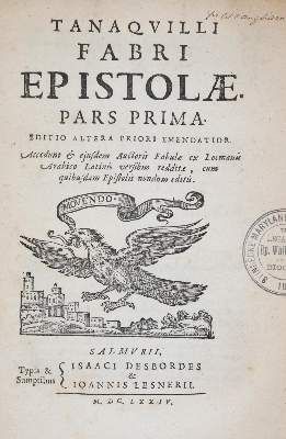 Große Abbildung Nr.1: 141-202 Le Fevre,T.: (Alte Drucke, Handschriften und Theologie)