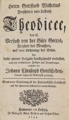 Große Abbildung Nr.2: 141-203 Leibniz,G.W.: (Alte Drucke, Handschriften und Theologie)