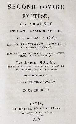 Große Abbildung Nr.8: 141-2039 Morier,J.: (Asien, Persien)