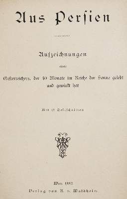 Große Abbildung Nr.1: 141-2041 (Riederer vom Dachsberg,G.).: (Asien, Persien)