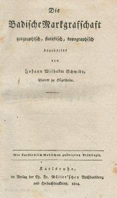 Große Abbildung Nr.1: 141-2060 Schmidt,J.W. u. P.Wund.: (Deutschland, Baden-Württemberg)