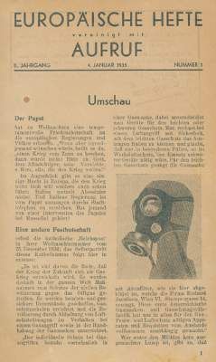 Große Abbildung Nr.1: 141-2087 Europäische Hefte.: (Deutschland)