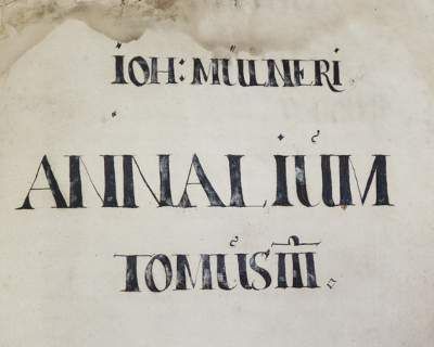 Große Abbildung Nr.1: 141-2129 Mül(l)ner, Johann(es): (Deutschland, Nürnberg, Handschriften)