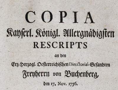 Große Abbildung Nr.1: 141-2176 Copia: (Deutschland, Siebenjähriger Krieg, Vier Schriften)