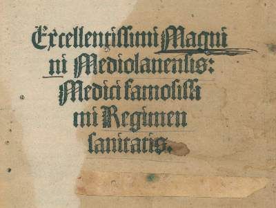 Große Abbildung Nr.1: 141-218 Magninus Mediolanensis.: (Alte Drucke, Handschriften und Theologie)