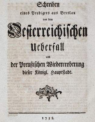 Große Abbildung Nr.3: 141-2180 (Fürst und Kupferberg,C.J.M.v.).: (Deutschland, Siebenjähriger Krieg, Vier Schriften)
