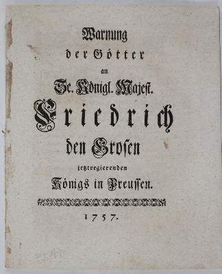 Große Abbildung Nr.22: 141-2181 Gedanken: (Deutschland, Siebenjähriger Krieg, Vier Schriften)