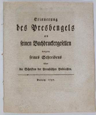 Große Abbildung Nr.23: 141-2182 Gründlicher Beweis,: (Deutschland, Siebenjähriger Krieg, Vier Schriften)