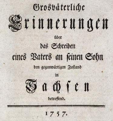 Große Abbildung Nr.4: 141-2183 (Hertzberg,E.F.v.).: (Deutschland, Siebenjähriger Krieg, Vier Schriften)
