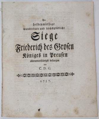 Große Abbildung Nr.21: 141-2184 (Heyne,C.G.).: (Deutschland, Siebenjähriger Krieg, Vier Schriften)