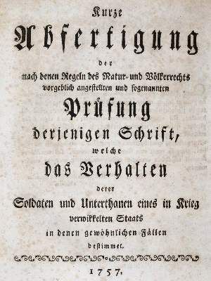 Große Abbildung Nr.3: 141-2186 Kurtze: (Deutschland, Siebenjähriger Krieg, Vier Schriften)