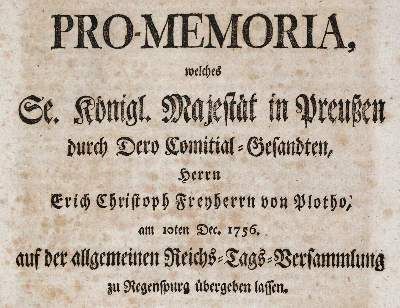 Große Abbildung Nr.2: 141-2190 Plotho,E.C.v.: (Deutschland, Siebenjähriger Krieg, Vier Schriften)