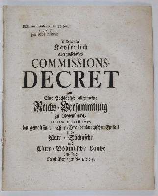 Große Abbildung Nr.21: 141-2191 (Plotho,E.C.v.).: (Deutschland, Siebenjähriger Krieg, Vier Schriften)