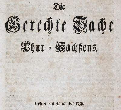 Große Abbildung Nr.4: 141-2193 (Senckenberg,H.C.v.).: (Deutschland, Siebenjähriger Krieg, Vier Schriften)