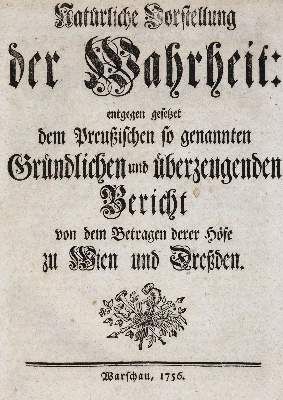 Große Abbildung Nr.4: 141-2197 Untersuchung: (Deutschland, Siebenjähriger Krieg, Vier Schriften)
