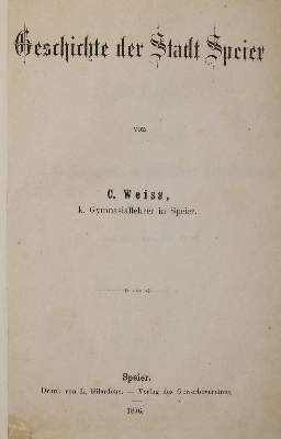 Große Abbildung Nr.2: 141-2200 Blaul,F.: (Deutschland, Speyer)