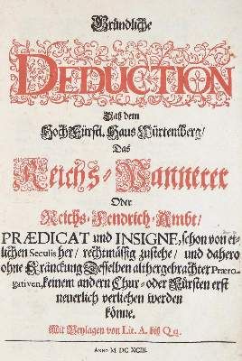 Große Abbildung Nr.2: 141-2218 (Kulpis,J.G.v.).: (Deutschland, Württemberg)