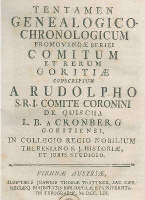 Große Abbildung Nr.1: 141-2258 Coronini von Cronberg,R.: (Italien)