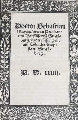 Große Abbildung Nr.1: 141-227 Mayer (Meyer),S.: (Alte Drucke, Handschriften und Theologie)