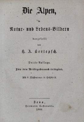 Große Abbildung Nr.2: 141-2310 Berlepsch, H. A.: (Verschiedene Länder - Geschichte, Alpen und Alpinismus)