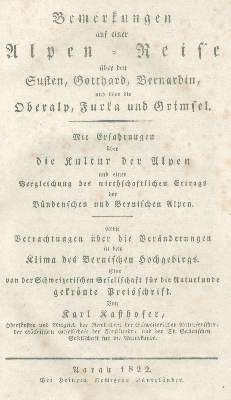 Große Abbildung Nr.1: 141-2312 Kasthofer,K.: (Verschiedene Länder - Geschichte, Alpen und Alpinismus)