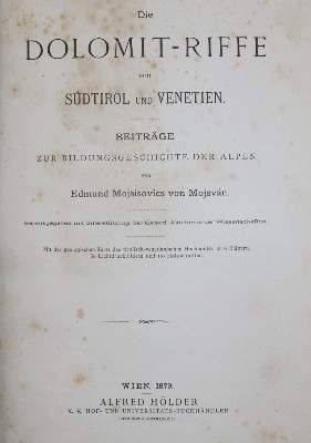 Große Abbildung Nr.4: 141-2313 Mojsisovics von Mjosvár,E.: (Verschiedene Länder - Varia, Alpen und Alpinismus)