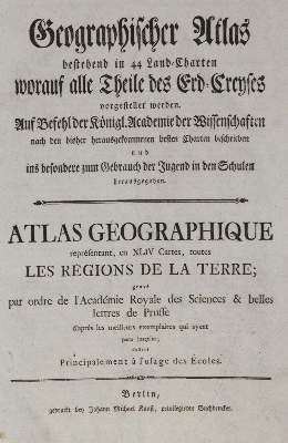 Große Abbildung Nr.5: 141-2325 (Euler,L.): (Verschiedene Länder - Geschichte, Atlanten)