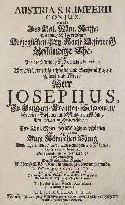 Große Abbildung Nr.4: 141-2364 Joseph II.: (Verschiedene Länder - Geschichte, Festbücher)