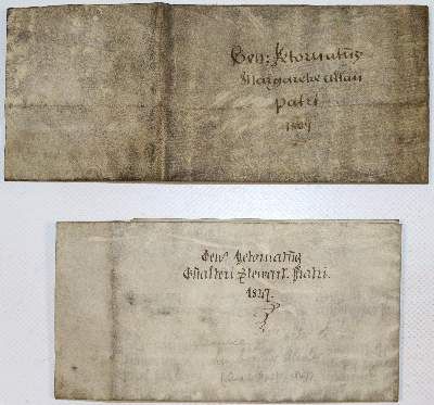Große Abbildung Nr.2: 141-2375 Notariatsinstrumente.: (Verschiedene Länder - Geschichte, Grossbritannien, Handschriften)