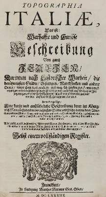 Große Abbildung Nr.4: 141-2385 Merian,M.: (Verschiedene Länder - Geschichte, Italien)