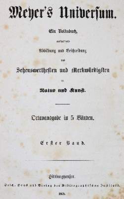 Große Abbildung Nr.1: 141-2398 Meyers Universum.: (Verschiedene Länder - Geschichte)