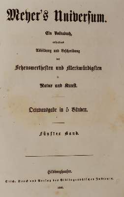 Große Abbildung Nr.4: 141-2399 Meyer's Universum.: (Verschiedene Länder - Geschichte)