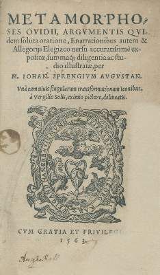 Große Abbildung Nr.1: 141-245 Ovidius,N.P.: (Alte Drucke, Handschriften und Theologie)