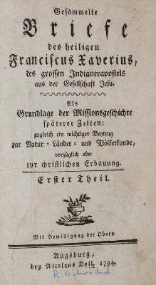 Große Abbildung Nr.1: 141-2451 Xavier,F.de.: (Verschiedene Länder - Geschichte)