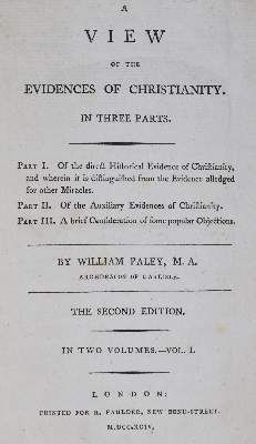 Große Abbildung Nr.1: 141-247 Paley,W.: (Alte Drucke, Handschriften und Theologie)