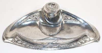 Große Abbildung Nr.1: 141-2490 Jugendstil Tintenfass.: (Varia, Jugendstil)