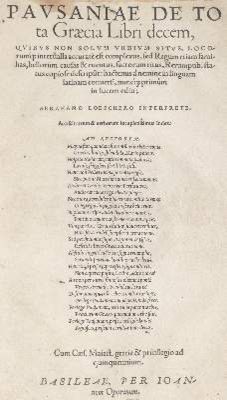Große Abbildung Nr.1: 141-250 Pausanias.: (Alte Drucke, Handschriften und Theologie)