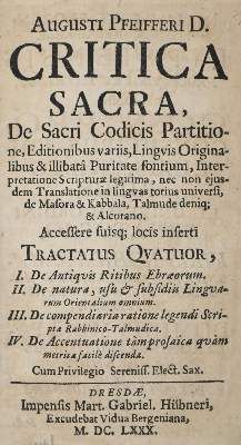 Große Abbildung Nr.2: 141-251 Pfeiffer,A.: (Alte Drucke, Handschriften und Theologie)