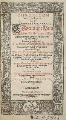 Große Abbildung Nr.1: 141-254 Piderit,J.: (Alte Drucke, Handschriften und Theologie)