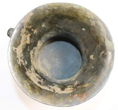 Große Abbildung Nr.5: 141-2571 Weingefäß Anhui Bronze: (Asiatika, China)